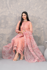 Dilkash Embroidered Fancy Organza Vol-01 D-4270